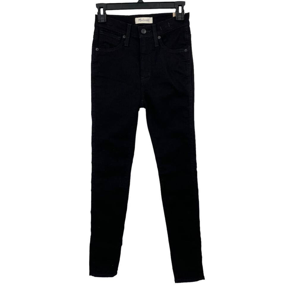 Madewell jeans black 10" high rise skinny size 24 NEW